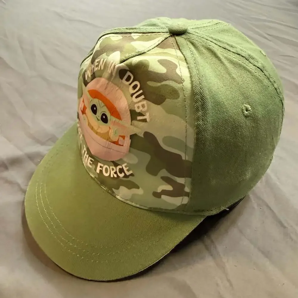 YOUTH Star Wars Grogu Baby Yoda When In Doubt Use The Force Adjustable Hat Cap